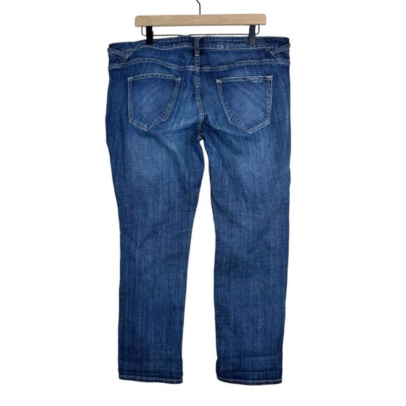 Vigoss The Thompson Tomboy Distressed Skinny Jeans Dark Wash Plus Size 16 - Picture 6 of 8